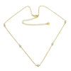 Collar con Dije de Circonias – Baño en Oro 14K