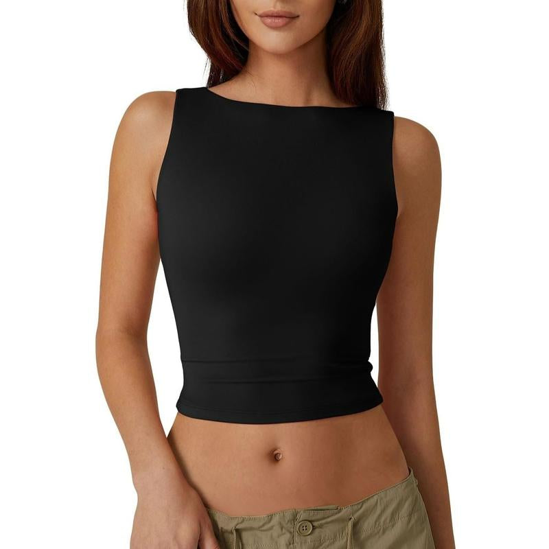 Crop Top Y2K con Espalda Abierta