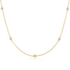 Collar con Dije de Circonias – Baño en Oro 14K