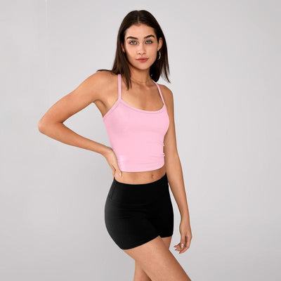 Timeoff Women'S Strappy Crop Top with Stretchy, Form-Fitting Design – Ideal for Yoga, Workouts & Casual Active Lifestyles Backless