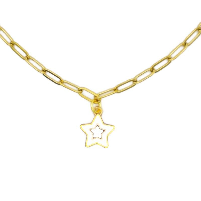 Collar Estrella en Oro 18K