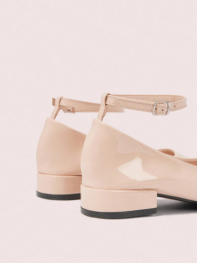 CUCCOO DOLLMOD Fashion Apricot Color Mary Jane Chunky Heeled Shoes Valentine Day