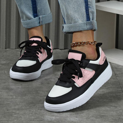 Summer Sneakers for Women Lightweight Thickened Flat Soles Walking Shoes