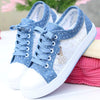 Girls Shoes Women Sneakers Spring/Autumn 2024 New Denim Sneakers Woman Designer Zipper Student Sport Shoes Vulcan Espadrilles
