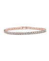 PAVOI 14K Gold Plated 3Mm Cubic Zirconia Classic Tennis Bracelet - Hypoallergenic Gold Bracelets for Women - Size 6.5-7.5 Inch - Simulated Diamond Tennis Bracelets