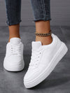 Women Sporty Skate Shoes for Woman Letter Graphic Lace-Up Front Outdoor Sneakers